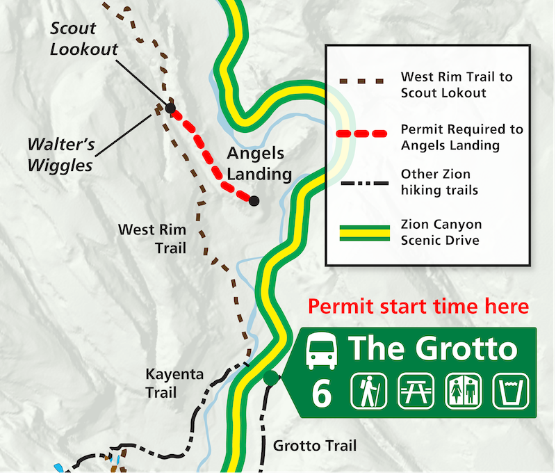 Angel's Landing Hike Map