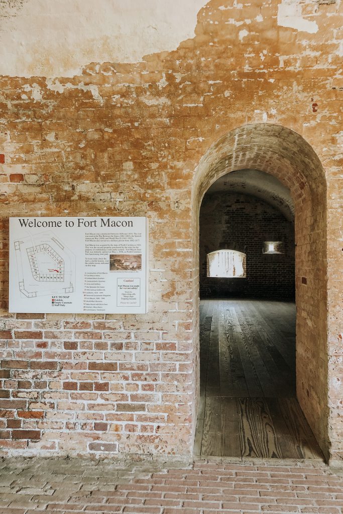 Experiential gift tour of Fort Macon in Atlantic Beach NC