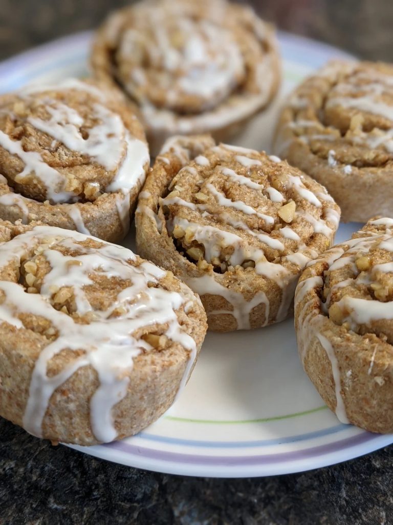 Plate of Doggy Cinnamon Rolls from Palafox Market Vendor Sophies Pupcake Pantry 