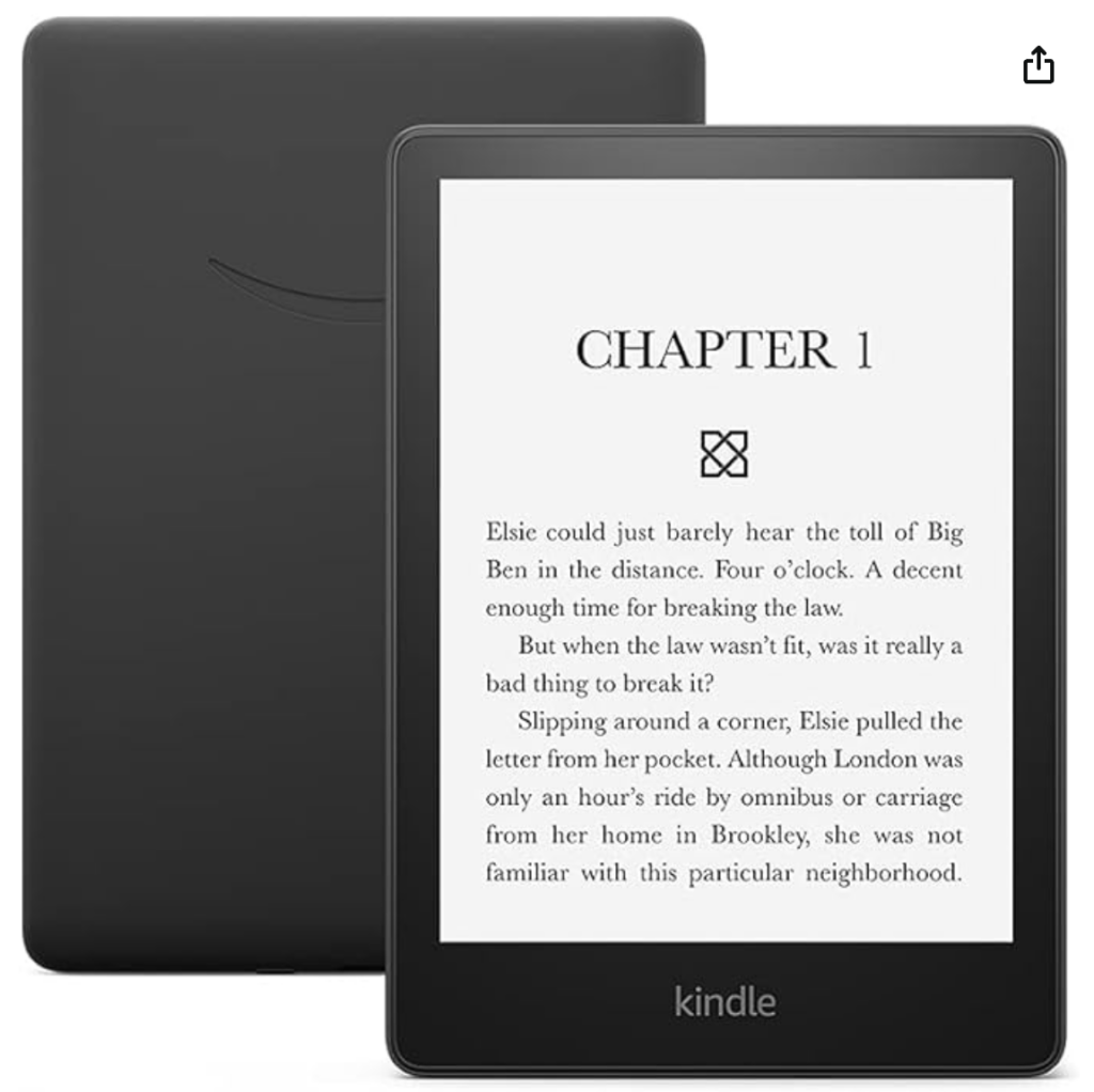 Chapter 1 of a book on a Kindle reader