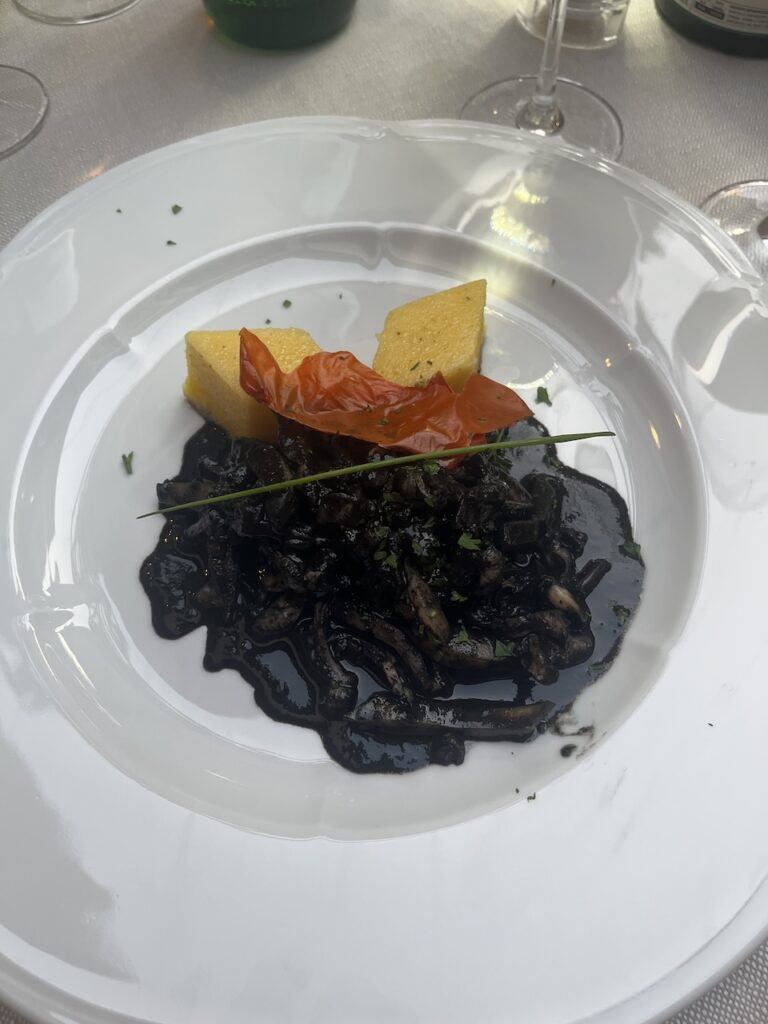 Cuttlefish Ink Pasta at Regina Corner in Venice