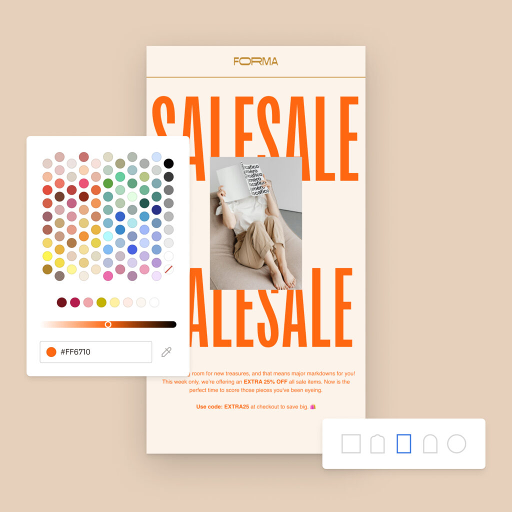 Flodesk email marketing platform UX design